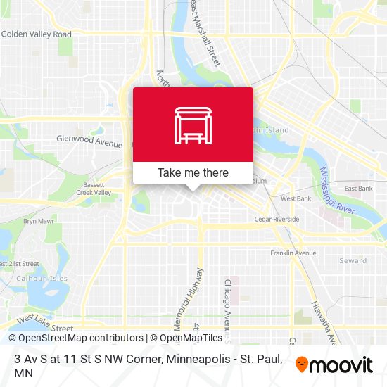 Mapa de 3 Av S at 11 St S NW Corner
