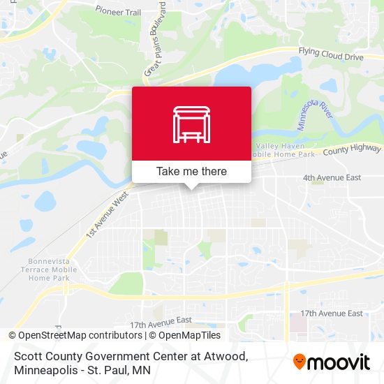 Mapa de Scott County Government Center at Atwood