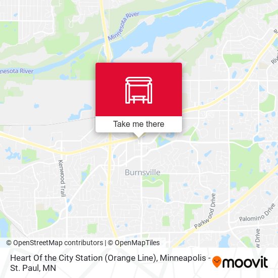 Mapa de Heart Of the City Station (Orange Line)