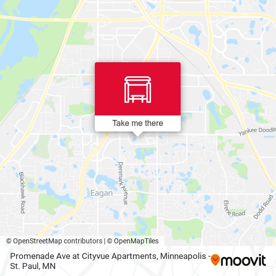 Mapa de Promenade Ave at Cityvue Apartments