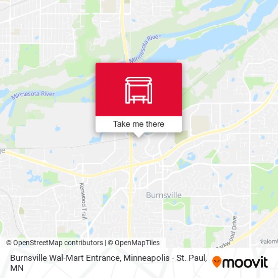Mapa de Burnsville Wal-Mart Entrance