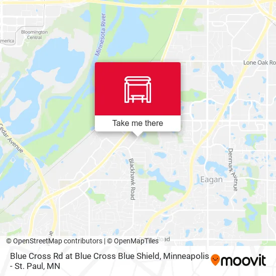 Blue Cross Rd at Blue Cross Blue Shield map