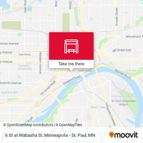 Mapa de 6 St at Wabasha St