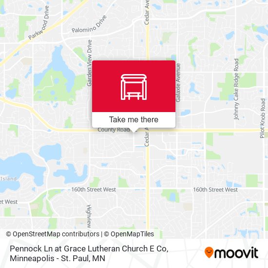Pennock Ln at Grace Lutheran Church E Co map