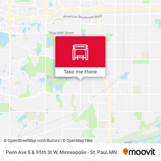 Penn Ave S & 95th St W map