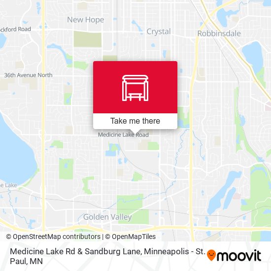 Medicine Lake Rd & Sandburg Lane map