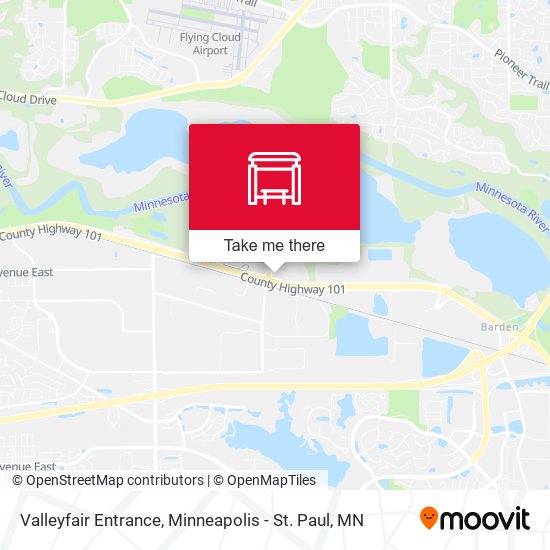 Valleyfair Entrance map