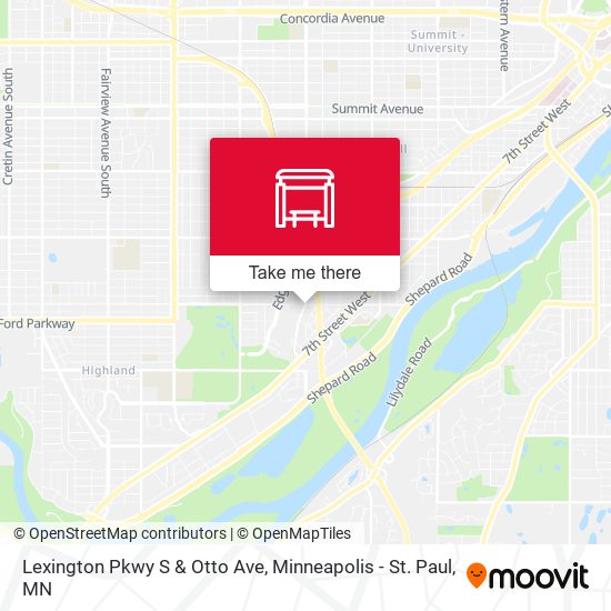Lexington Pkwy S & Otto Ave map