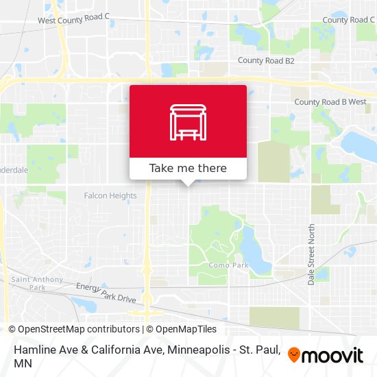 Hamline Ave & California Ave map