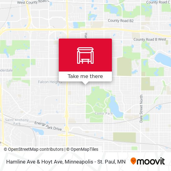 Hamline Ave & Hoyt Ave map