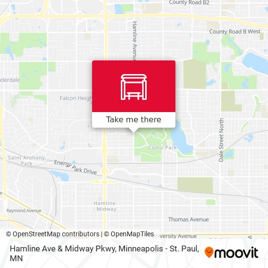 Mapa de Hamline Ave & Midway Pkwy