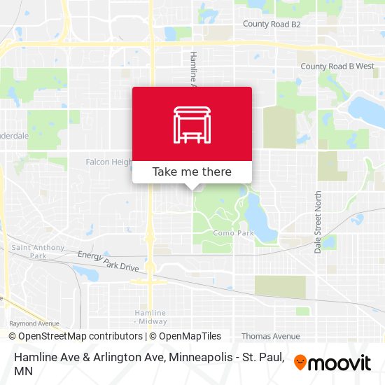 Hamline Ave & Arlington Ave map