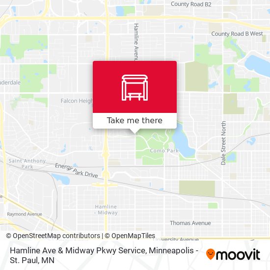 Hamline Ave & Midway Pkwy Service map