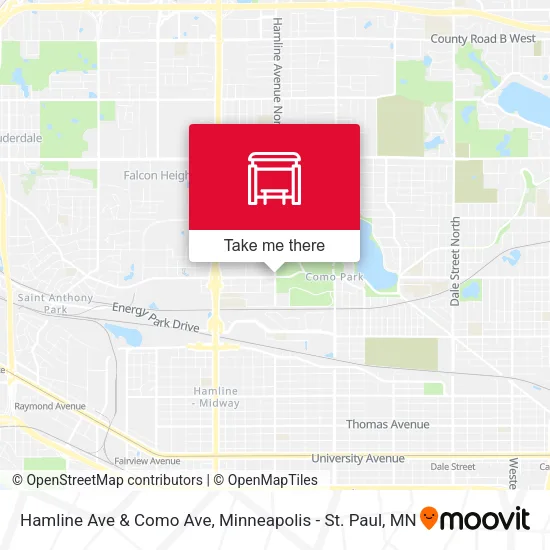 Mapa de Hamline Ave & Como Ave