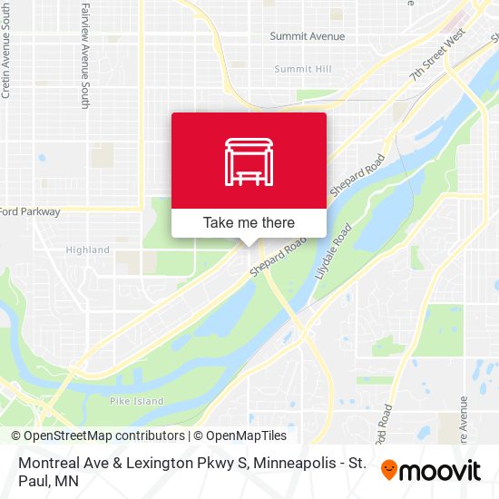 Mapa de Montreal Ave & Lexington Pkwy S