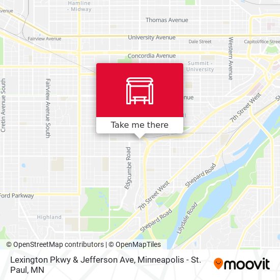 Lexington Pkwy & Jefferson Ave map