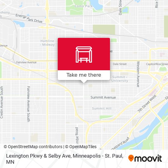 Lexington Pkwy & Selby Ave map