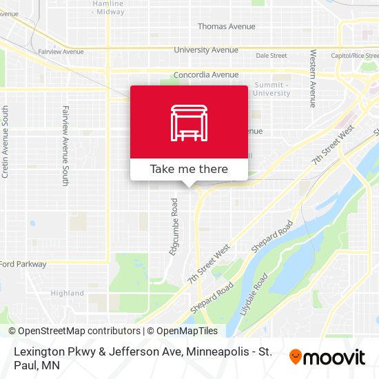 Lexington Pkwy & Jefferson Ave map