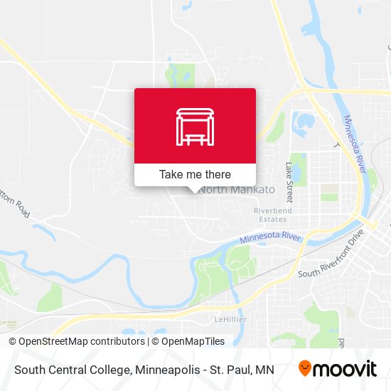 Mapa de South Central College