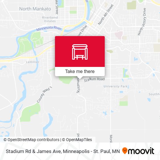 Mapa de Stadium Rd & James Ave