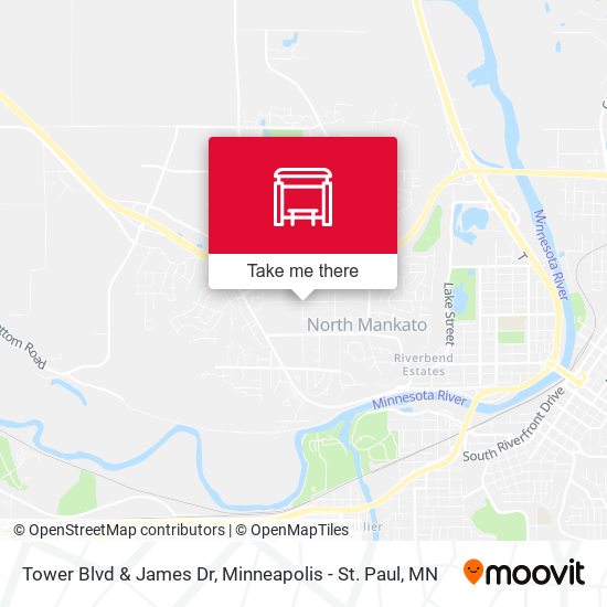 Tower Blvd & James Dr map