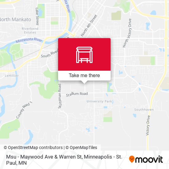 Mapa de Msu - Maywood Ave & Warren St