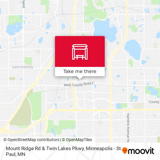Mount Ridge Rd & Twin Lakes Pkwy map