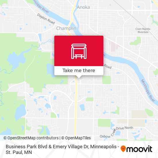 Mapa de Business Park Blvd & Emery Village Dr