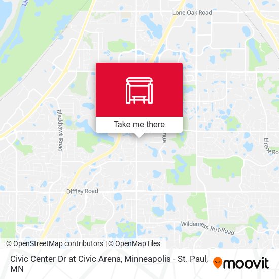 Civic Center Dr at Civic Arena map