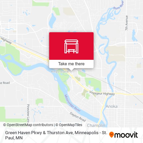Mapa de Green Haven Pkwy & Thurston Ave