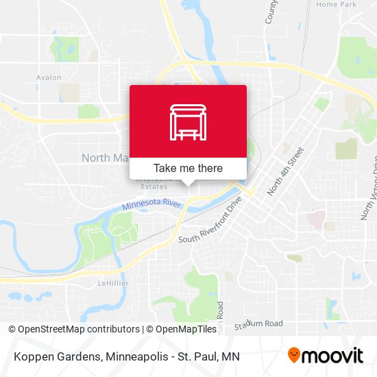 Koppen Gardens map