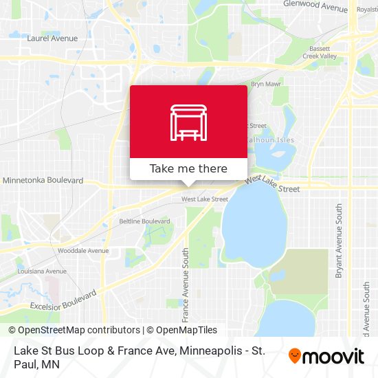 Lake St Bus Loop & France Ave map