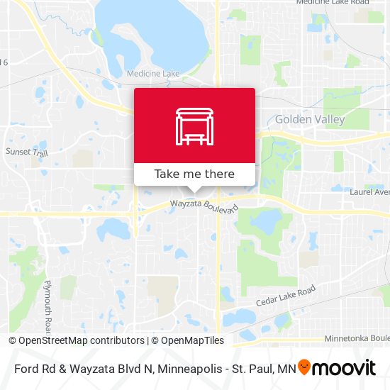 Ford Rd & Wayzata Blvd N map