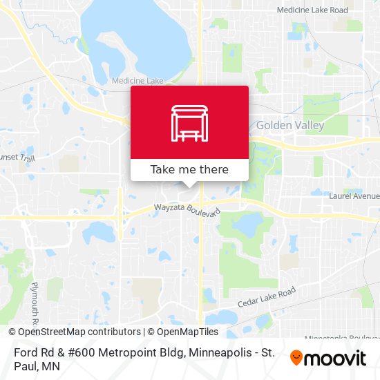 Ford Rd & #600 Metropoint Bldg map