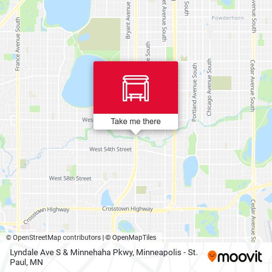 Mapa de Lyndale Ave S & Minnehaha Pkwy