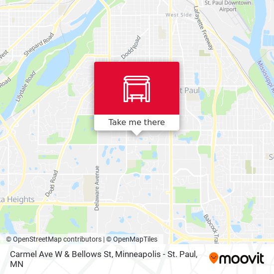 Mapa de Carmel Ave W & Bellows St