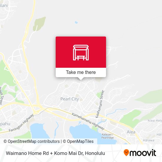 Waimano Home Rd + Komo Mai Dr map