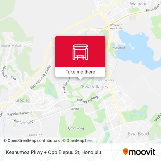 Keahumoa Pkwy + Opp Elepuu St map