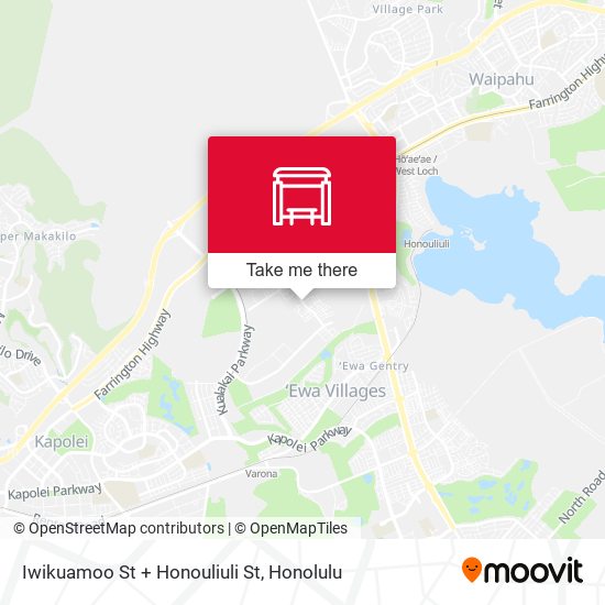 Mapa de Iwikuamoo St + Honouliuli St