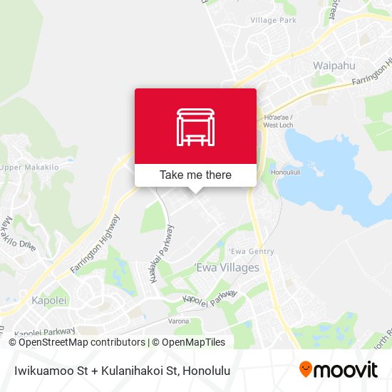 Iwikuamoo St + Kulanihakoi St map