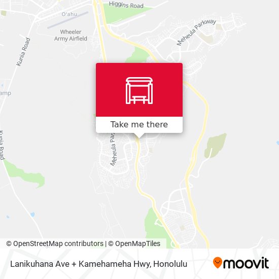 Lanikuhana Ave + Kamehameha Hwy map