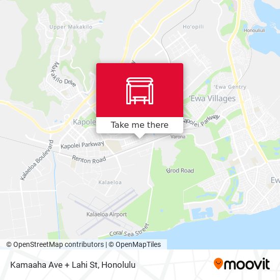 Mapa de Kamaaha Ave + Lahi St