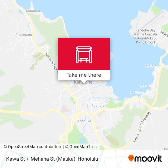 Kawa St + Mehana St (Mauka) map