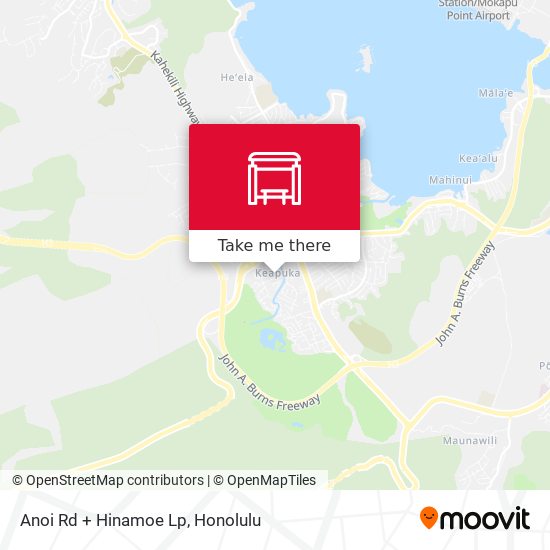 Mapa de Anoi Rd + Hinamoe Lp