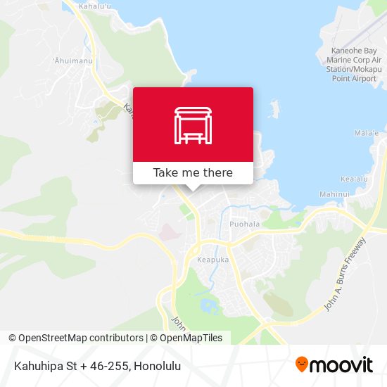 Kahuhipa St + 46-255 map