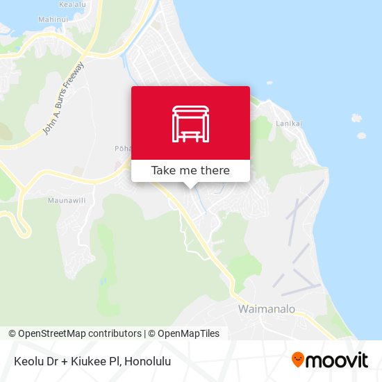 Keolu Dr + Kiukee Pl map