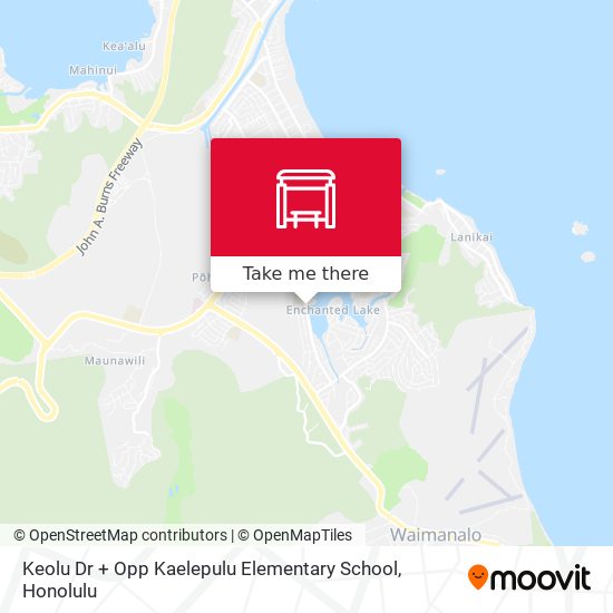 Keolu Dr + Opp Kaelepulu Elementary School map