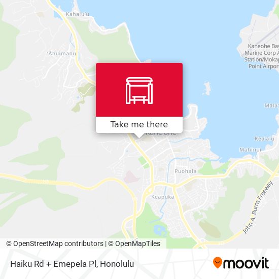 Mapa de Haiku Rd + Emepela Pl