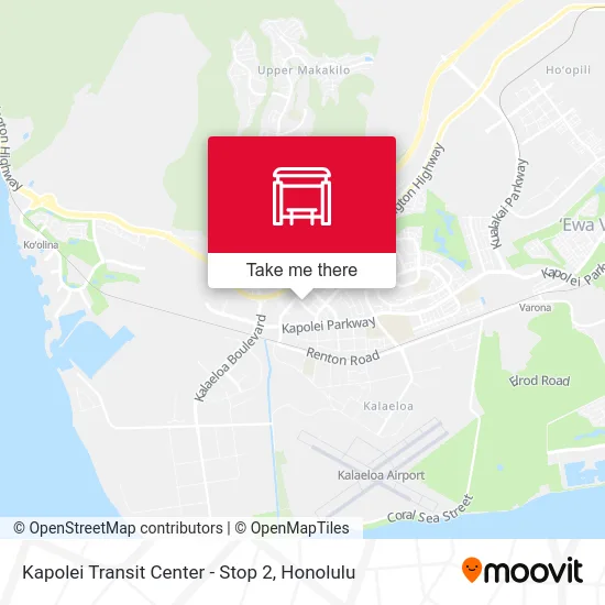 Kapolei Transit Center - Stop 2 map