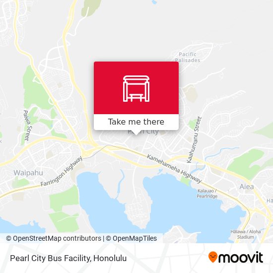 Pearl City Bus Facility map
